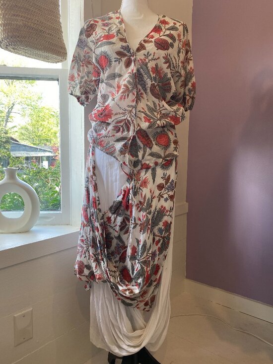 Vivienne Westwood Dresses & Skirts - Vivienne Westwood Anglomania Blouse & Skirt Set in Botanical Poppy Print